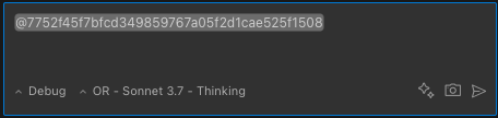 Git commit mention example showing commit details being analyzed by Kilo Code