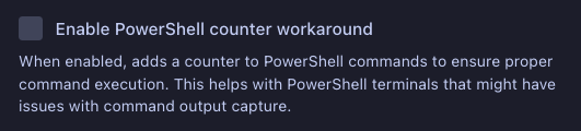 PowerShell counter workaround checkbox